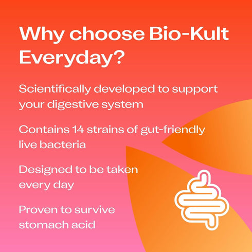 Bio-Kult Everyday Probiotics -14 Strains, Probiotic Supplement, Probiotics for Adults, No Need for Refrigeration, Non-GMO, Gluten Free -Capsules,120 Count (Pack of 1)
