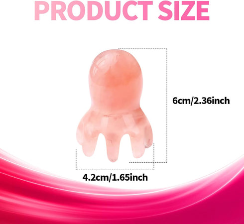 YMPEKA 2Pcs 8-Tentacle Octopus Scalp Massager & Gua Sha Tool Head Scratcher for Deep Relaxation, Hair Growth