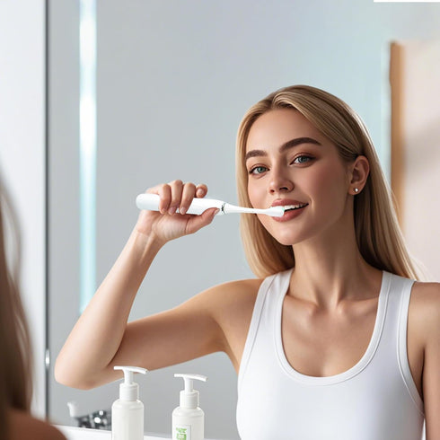 InovoCare Adults,5 Heads,4 2 Timer,IPX7 Case,180 65 Sonic Electric Toothbrush for Brush Modes with MIN Smart