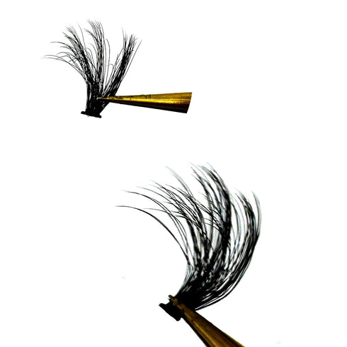 HBZGTLAD 280 Bundles Mink Eyelashes, 50D/60D/80D/100D/110D/150D, 3D Russia Volume Individual Eyelash Cluster Makeup