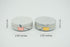 2 Pack Marble Contact Lens Case, All-in-One Travel Contact Container Soak Storage Kit (Rose Gold + Gold)
