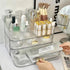 MIUOPUR Stackable Makeup Organizer Drawers - Bathroom Vanity Organizers for Desk and Dresser Countertops, Clear