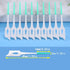 300 Pieces Dual-Use Interdental Brushes, Soft Silicone Disposable Dental Picks for Effective Teeth Cleaning