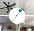 Cobweb Duster with Pole, 4-feet Ceiling Fan Duster with Medium Stiff Bristles for Indoor and Outdoor Use