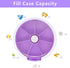 INVODA Weekly Pill Organizer, 7 Day Pill Dispenser with 3 Times Compartments, Push Button Rotate, Purple