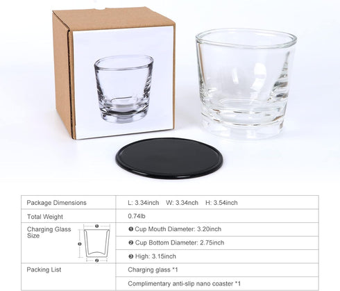 Philips Sonicare Replacement Charger Glass Cup for Electric Toothbrush HX9352 HX9360 HX9340 HX9900, Charging Base for