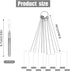 10pcs Shower Head Cleaners, with 10pcs Needle Picks Anti-Clogging Shower Head Cleaning Brush Tiny Crevice Cleaner Tool for Small Holes Gaps Nozzle Window Slot Household Bathroom (Gray)