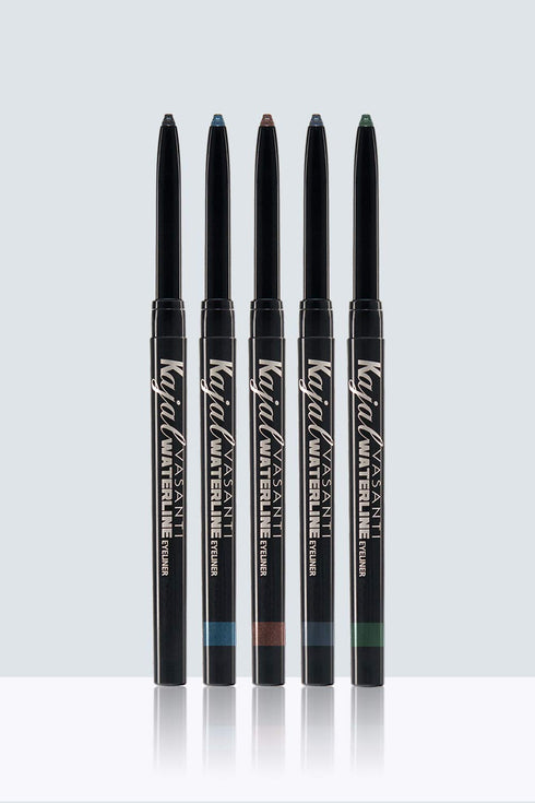 VASANTI Kajal Waterline Eyeliner Pencil, Long-lasting Waterproof Smudge-proof Eye Liner, Ophthalmologist Approved
