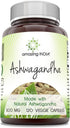 Amazing India Ashwagandha Supplement | 500 Mg Per Serving | 120 Veggie Capsules | Gluten Free, Non-GMO