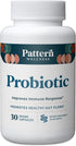 Pattern Wellness Probiotic Supplement - 51 Billion CFU - 30 Vegan Capsules - Promotes Healthy Gut Flora & Immune Health