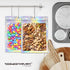 100 Pack Mylar Ziplock Pouches, Holographic Resealable Bags with Clear Front for Multipurpose Storage (4"x6")