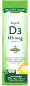 Nature's Truth Vitamin D3 Liquid - 5000 IU - 2 fl oz - Non-GMO & Gluten Free Supplement