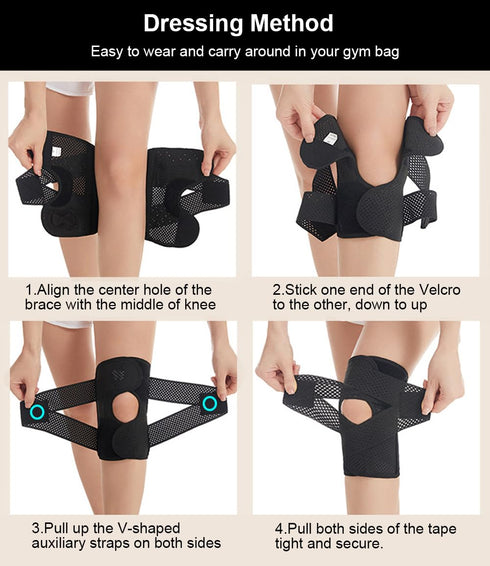 SUJAYU Knee Braces for Women Men Knee Braces for Knee Pain, Light Patella Brace with Side Stabilizers for Meniscus