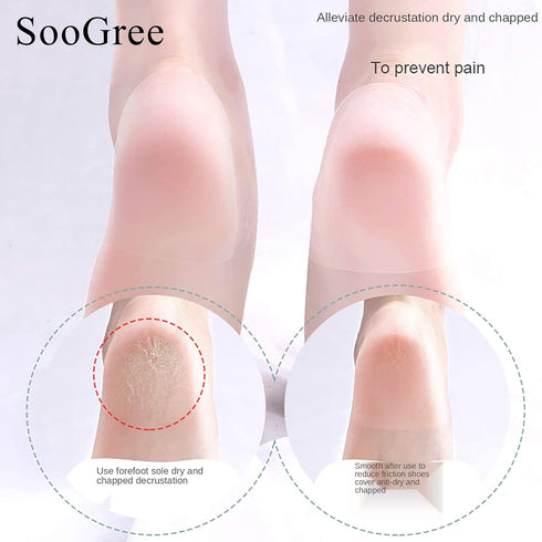SooGree (50) Heel Protectors Sticker PU Waterproof Anti-wear Foot Care Protection Sticke Pad Ultra-Thin Transparent