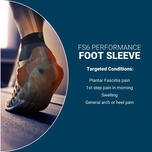 OS1st FS6 Plantar Fasciitis Foot Sleeve - Relief for Pain, Heel and Arch Support