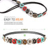 Teenitor 6pcs Rhinestone Beaded Headband, Multicolor Elastic Jewelry Hair Bands for Women & Girls