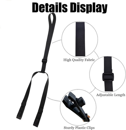 nsgglecher (Black2) Clip and Pull Dressing Aid, Adjustable Length Pants Wearing Assist Tool Device, Pants Aid Tool