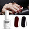 Vishine 2 Colors 15ml Nail Gel Polish Set, Black Dark Red Wine Color Soak Off UV LED Varnish