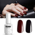 Vishine 2 Colors 15ml Nail Gel Polish Set, Black Dark Red Wine Color Soak Off UV LED Varnish