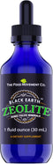 Black Earth Zeolite with Humic Fulvic Acids, Trace Minerals for Detox, Gut Health, Immune Support - 1oz Liquid Drops
