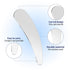 2Pcs Mini Metal Cosmetic Spatulas, Skincare Mixing and Sampling Makeup Tools for Creams, Eye Cream, Essences (2PCS)