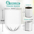 YUFDA 4 Gallon Trash Bags, 110 Count, Small Trash Bags for Bathroom, White, Point-Break Design