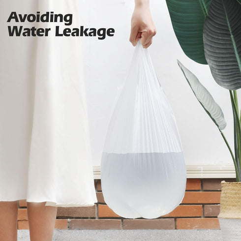 2-4 Gallon Portable Trash Bags, 120 Counts Thickened Small Garbage Bags for Office and Kitchen