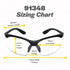 Calabria 91348 Wrap Around Bifocal Reading Safety Glasses, Blue Mirror +2.50