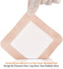 Silicone Foam Dressing with Gentle Adhesive Border 6''x6'', 5 Pack Waterproof Bandage for Pressure Ulcer