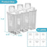 77.8OZ Laundry Detergent Dispenser Container, 3 Pack Liquid Dispenser for Laundry Room, Clear with Labels