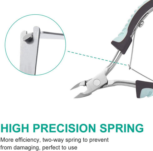 IVON Non-Slip Professional Cuticle Trimmer, Stainless Steel Nipper Cutter