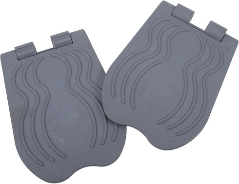 2pcs Set Universal Wheelchair Footplates Heavy Duty Sturdy Pedal Footrest Replacement for Elderly Mobility and Daily