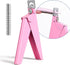 AIRSEE Professional Acrylic Nail Clipper, Sharp Rustproof Nail Trimmer for Artificial Nail Manicure Pedicure (Pink,