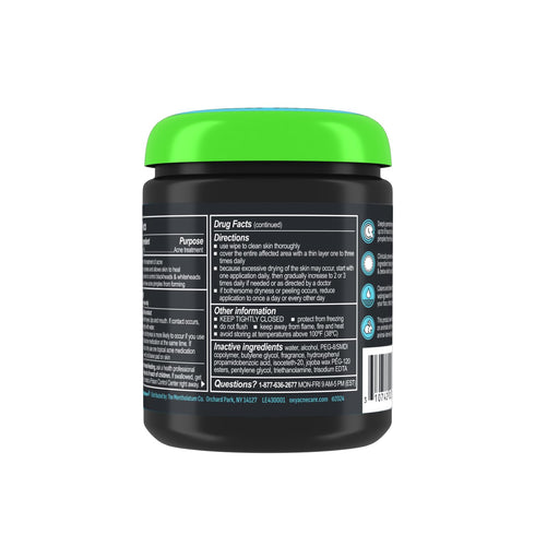 Oxy Deep Pore Acne Facial Cleansing Pads - Maximum Strength 2% Salicylic Acid, 90 Pads