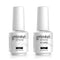Vishine 15ml No Wipe Top Coat Base Coat, Long Lasting Shiny Nail Varnish Set for Soak Off UV LED Drying
