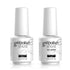 Vishine 15ml No Wipe Top Coat Base Coat, Long Lasting Shiny Nail Varnish Set for Soak Off UV LED Drying