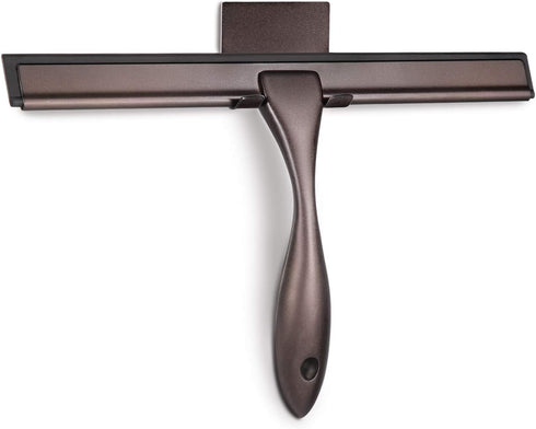 Hiware All-Purpose Shower Squeegee, Bronze Stainless Steel for Shower Doors, Bathroom, Window and Car Glass - 10 Inches