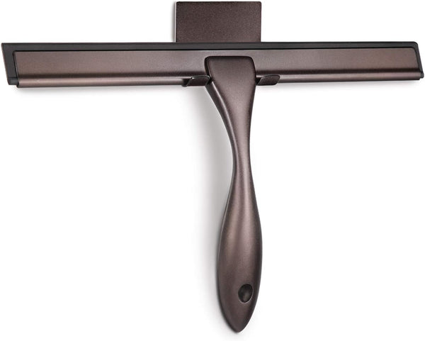 Hiware All-Purpose Shower Squeegee, Bronze Stainless Steel for Shower Doors, Bathroom, Window and Car Glass - 10 Inches