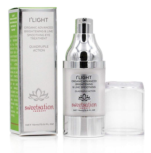 Sweetsation Therapy/YUNASENCE ILIGHT Organic Eye Treatment, Illuminating & Line Smoothing, 0.5oz, Dark Circles