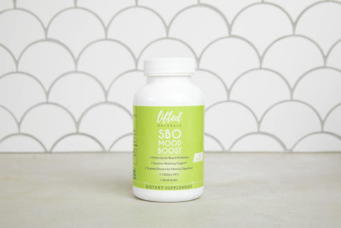 Lifted Naturals SBO Mood Boost Probiotic - 60 Day Supply, Spore/Soil-Based, Natural Mood Support, Non-GMO, Vegan,
