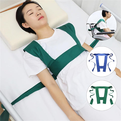 Fnacuody Wheelchair Safety Seat Belt Bed/Wheelchair Safety Harness Adjustable Guardrail Belt Wheelchair Seat Patients