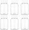 Sibba Clear Pill Bottle 6 Pcs Transparent 30ML Medicine Organizers, Leak Proof Caps for Toiletries Storage
