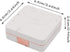Honbay Fashion Marble Contact Lens Case, Portable Kit with Mirror (Square) (Rose Gold)