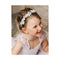 SWEETV Silver Flower Girl Headpiece for Wedding, Communion Headband for Girls, Princess Crystal Hair Accessories