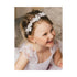 SWEETV Silver Flower Girl Headpiece for Wedding, Communion Headband for Girls, Princess Crystal Hair Accessories