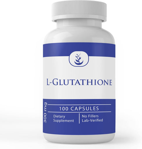 PURE ORIGINAL INGREDIENTS L-Glutathione (100 Capsules) Reduced, Lab Verified, Always Pure, No Additives or Fillers.