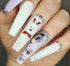NMKL38 120Pcs Dual Forms Full Cover Nail Tips, Upper Arched Extension Mold (Mold A)