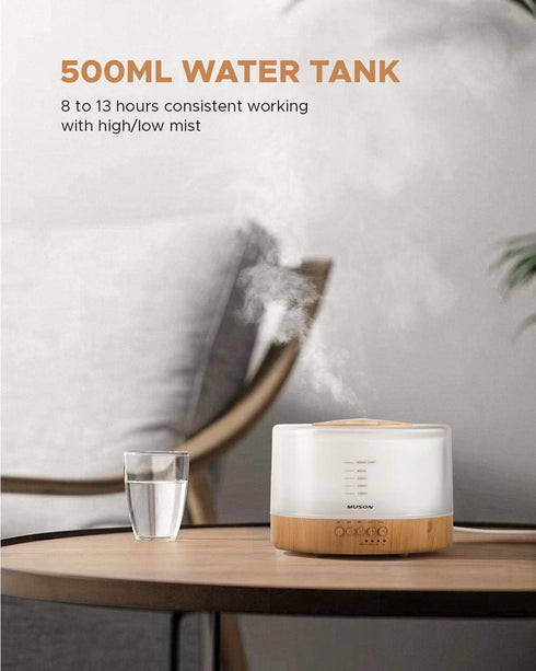 muson Essential Oil Diffuser Sound Machine Combo Diffuser for Aromatherapy Fragrant Oil Cool Mist Humidifier