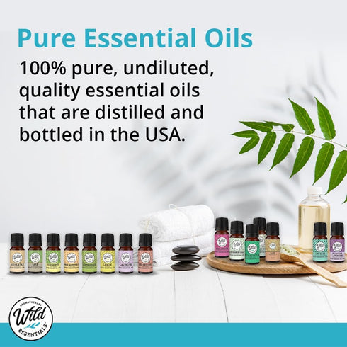 Wild Essentials 100% Pure White Sage Essential Oil - 10ml, Premium Grade, Cleansing, Relaxing, Made in the USA