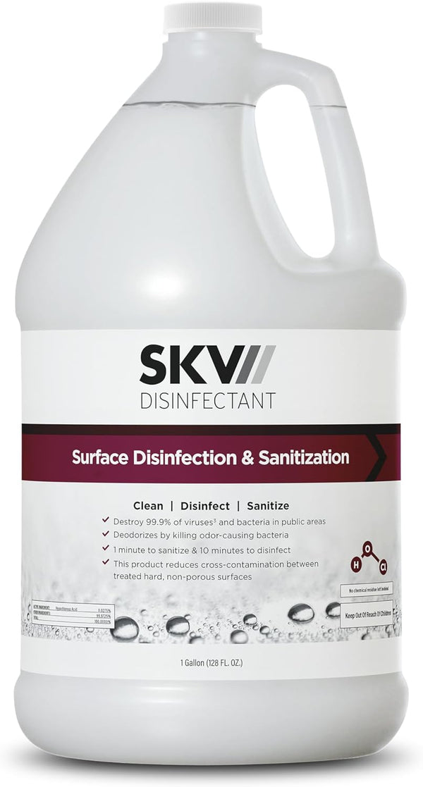 SKV Surface Disinfection and Sanitization, 1 Gallon, Destroys 99.9% of Viruses and Bacteria